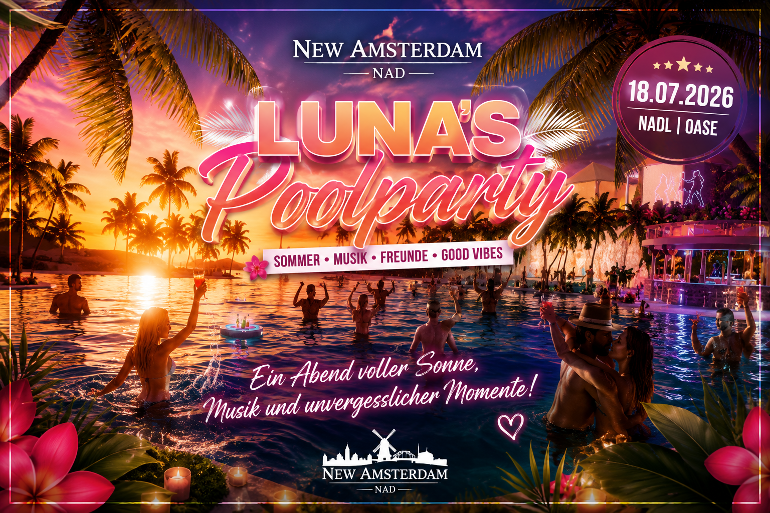 New Amsterdam - Luna's Pool Party - NADL Oase
