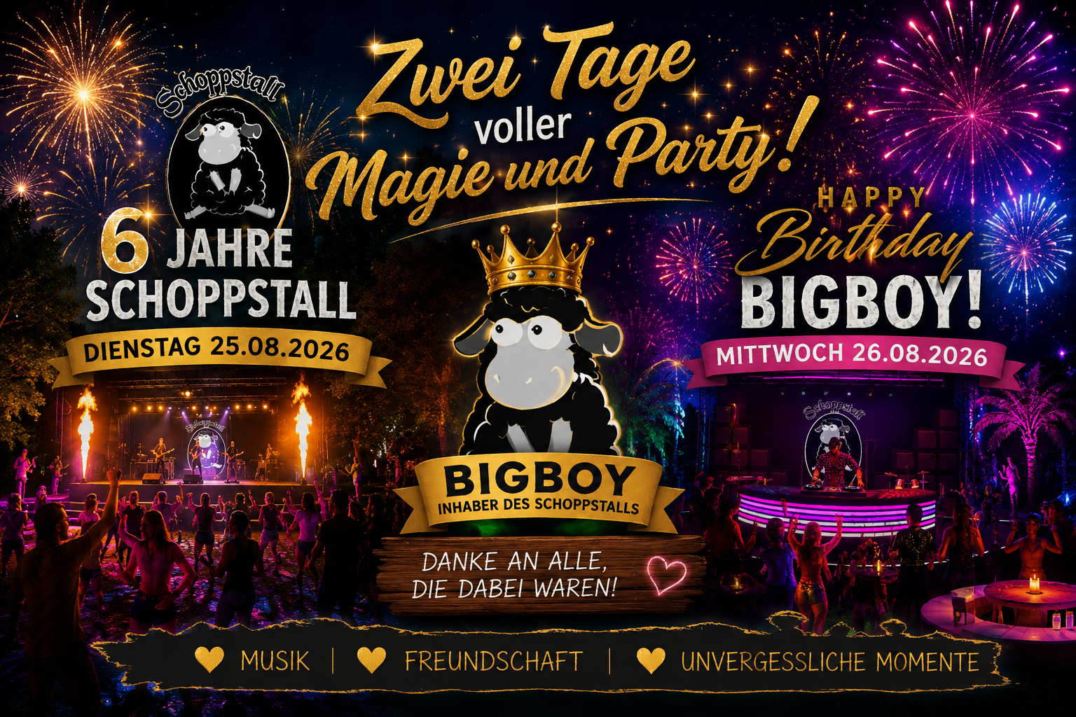 2 Tage vpller Magie - 6 Jahre Schoppstall - Happy Birthday Bigboy