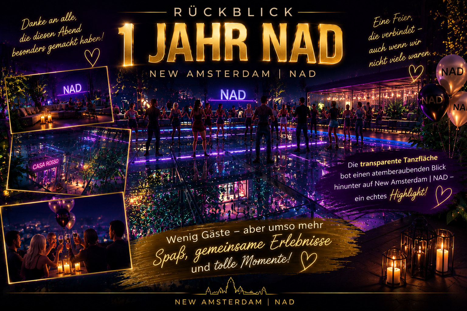 Rückblick Feier 1 Jahr New Amsterdam | NAD